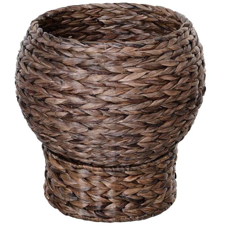 Dark brown kitten bed with cushion