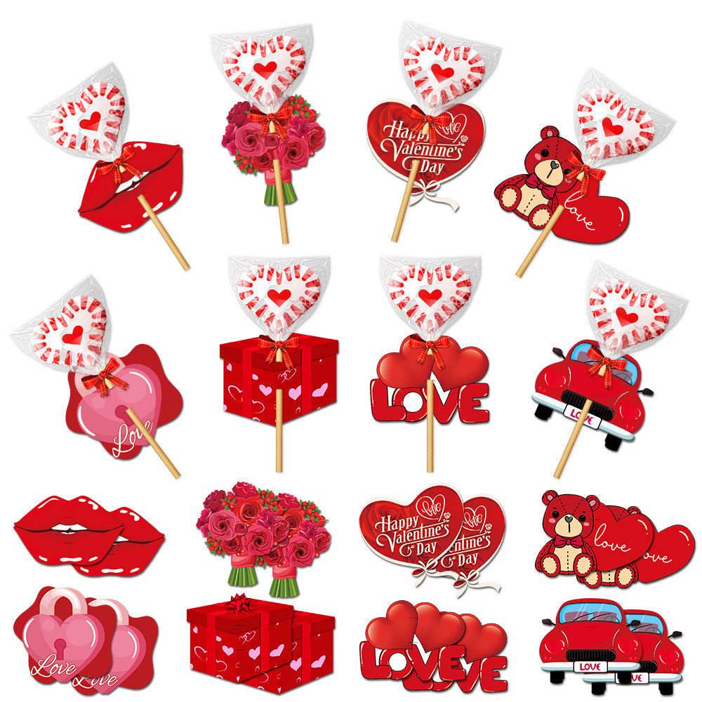 Decorative Valentine’s love card holder