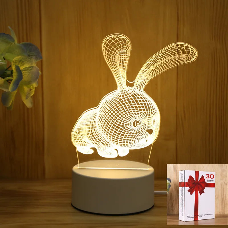 Decorative love LED night light