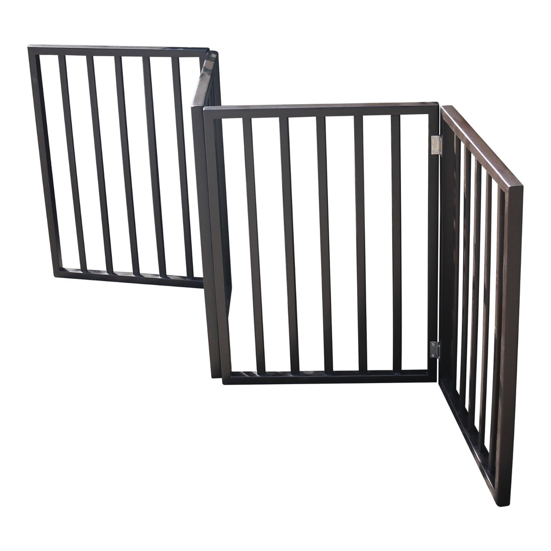 Decorative wooden gate for home entryways