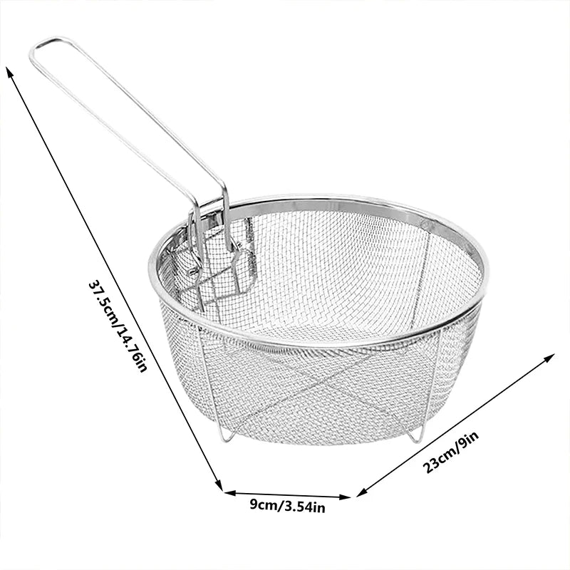 Deep Fryer Skimmer Basket for Kitchen Use