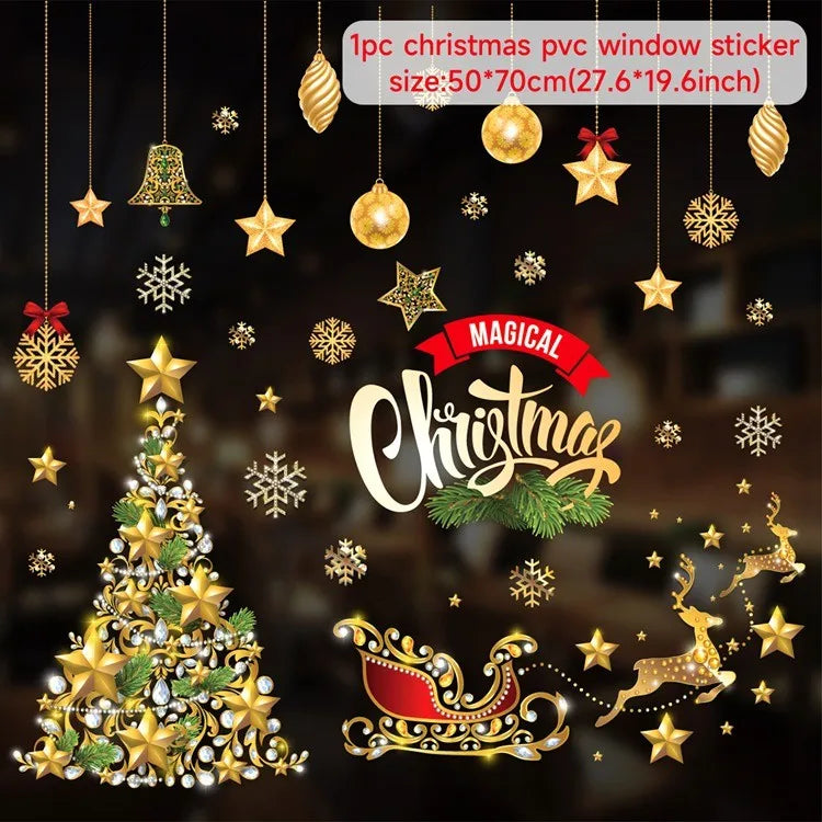 Designer Christmas window Stickers