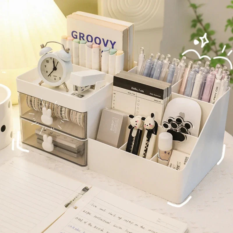 Desktop Transparent Cosmetics Storage Box