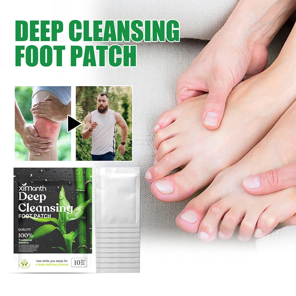 Detoxifying foot pads for deep sleep