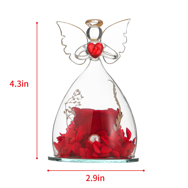 Dimensions of Angel Flower Glass