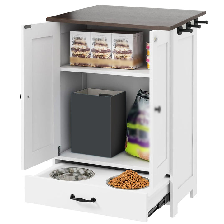 Dog Food Cabinet With Hooks