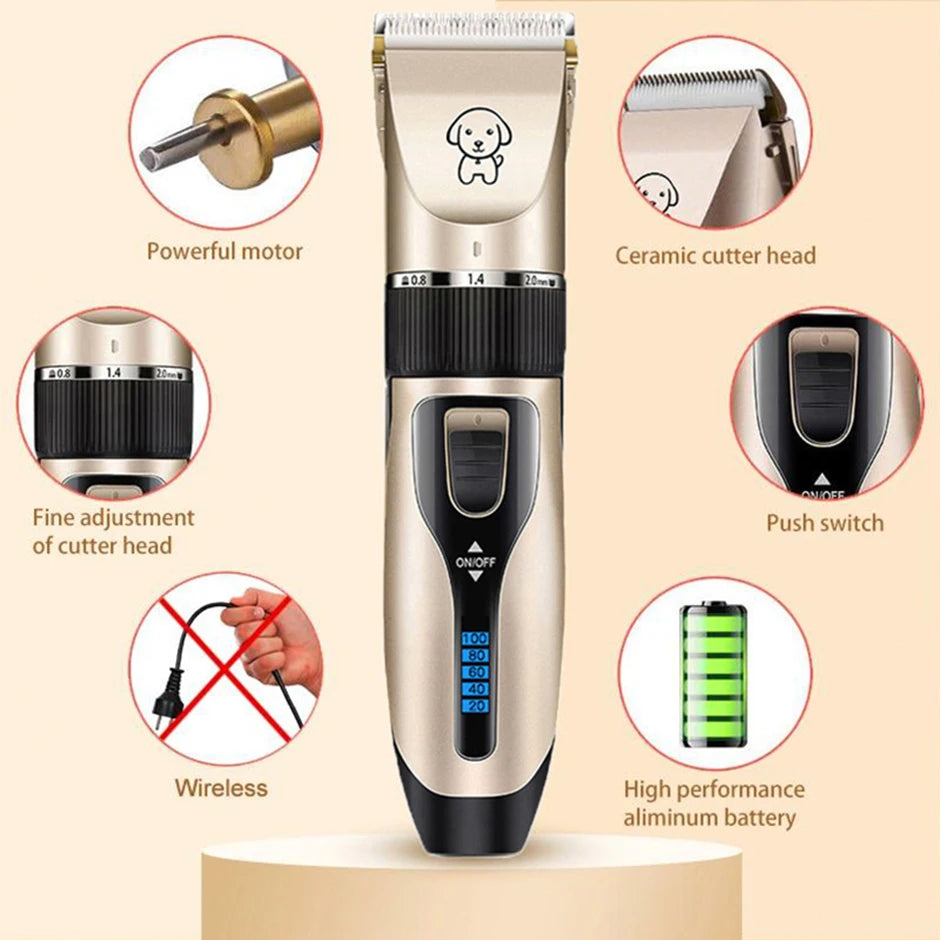 Dog Hair Trimmer with Low Noise