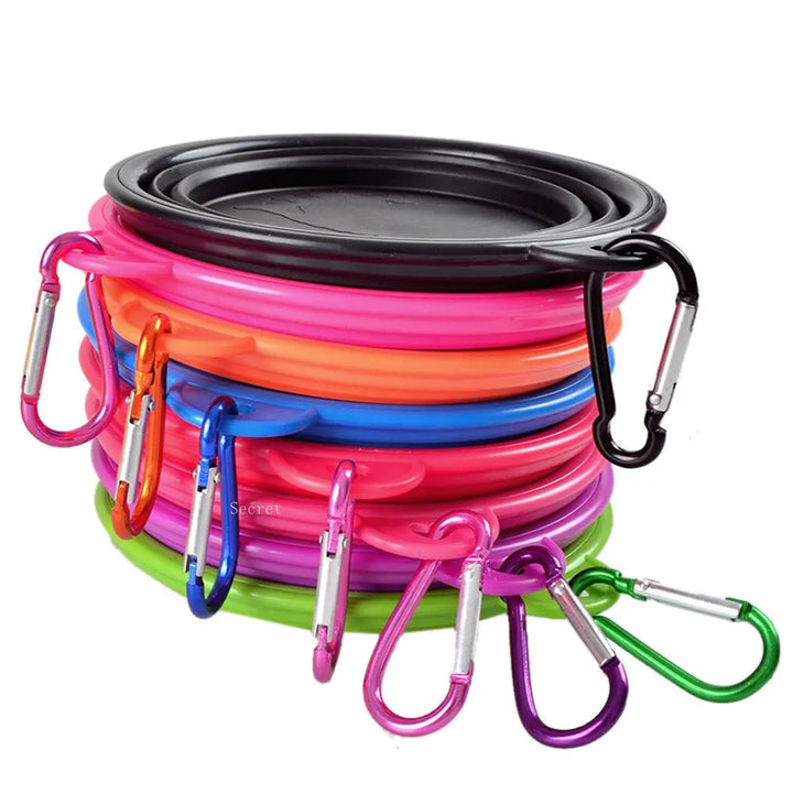 Dog Travel Bowl with Carabiner