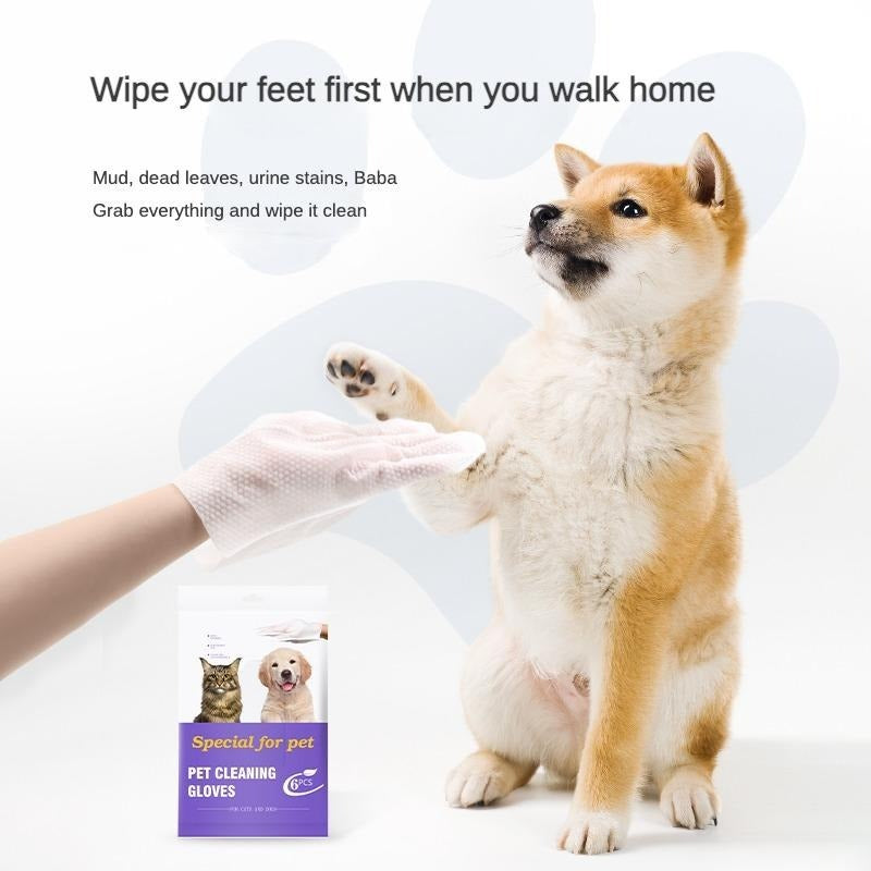 Dog and cat cleaning wipes travel pack