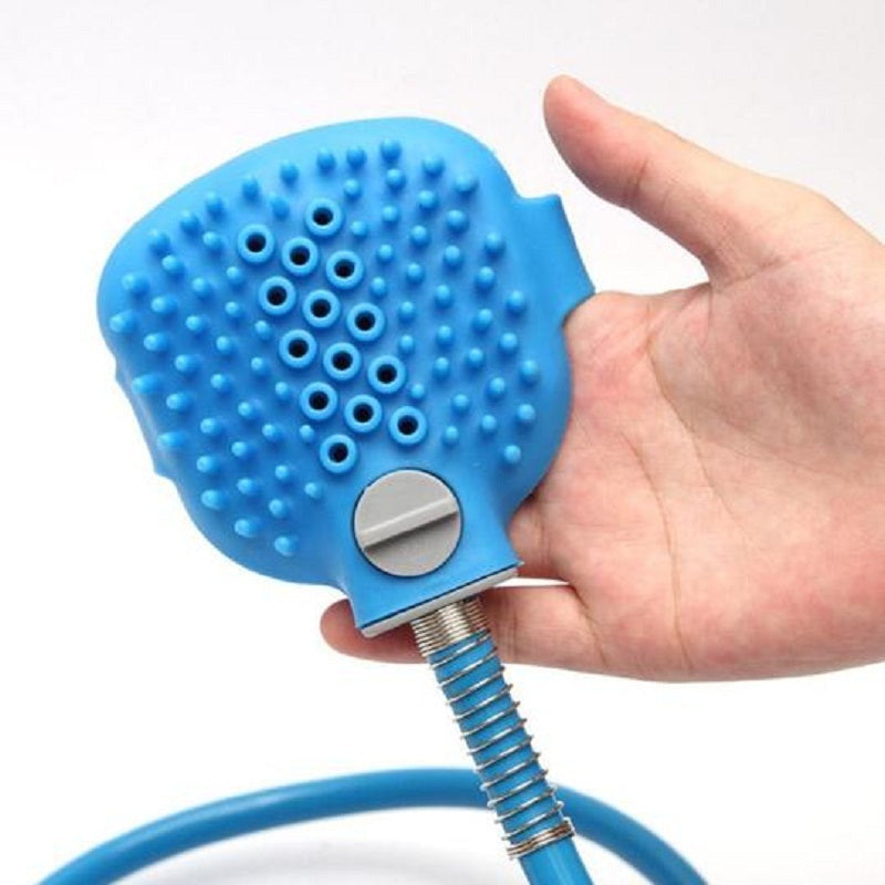 Dog brush and massager cleaning tool