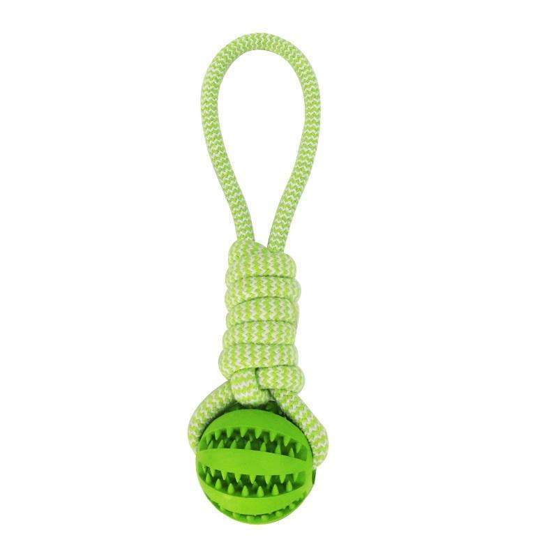Dog rubber treat ball for playtime