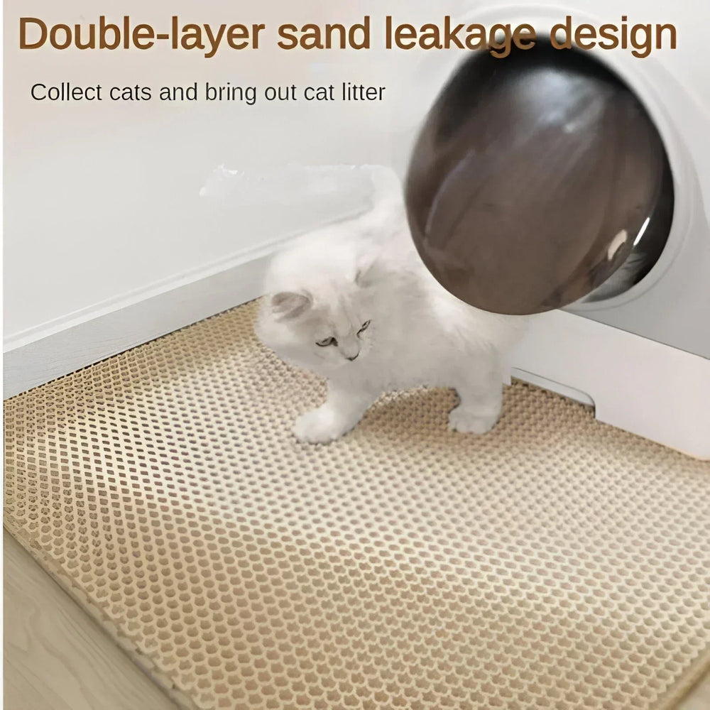 Double-Layer Cat Litter Mat