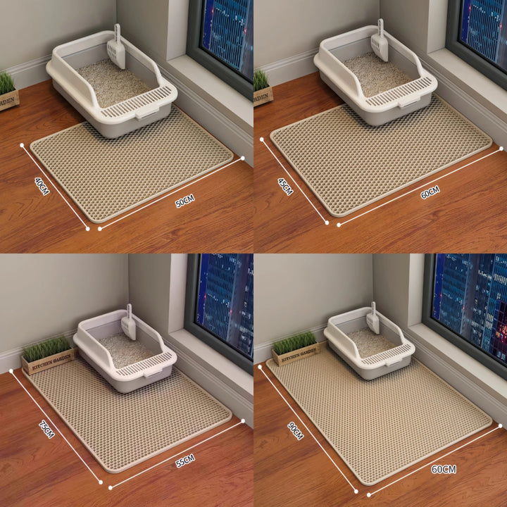 Double-Layer Waterproof Litter Mat for Cats