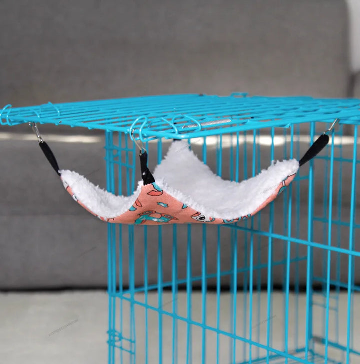 Double-layer thick hamster bed