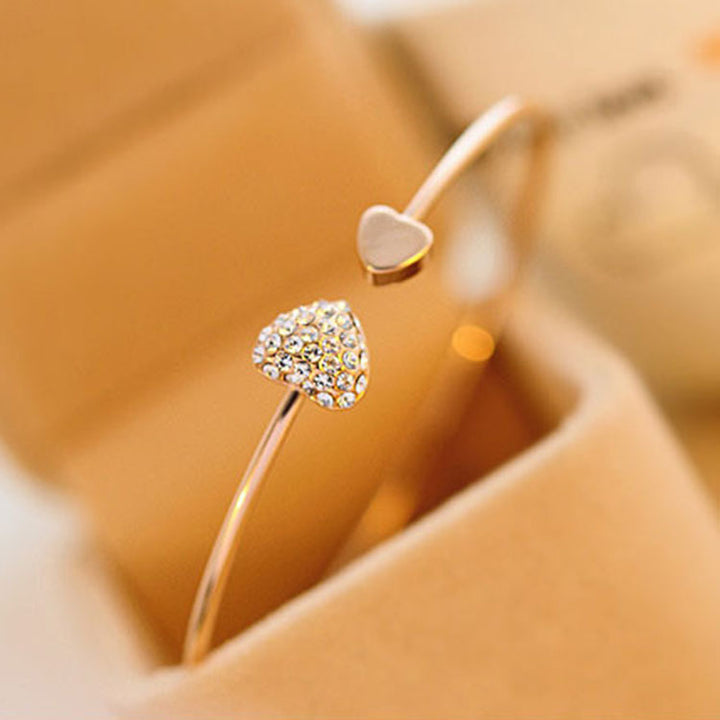 Double Heart Bracelet Women
