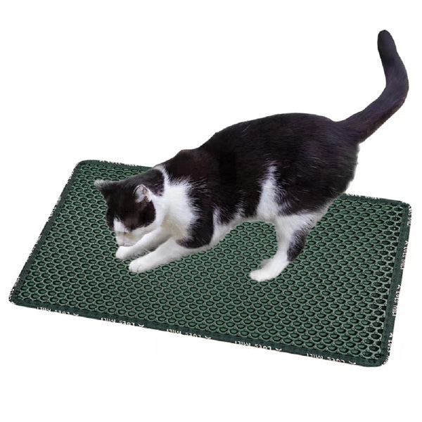 Double layer cat litter pad