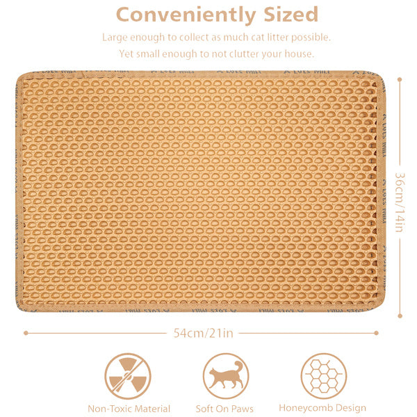 Double layer pet litter pad