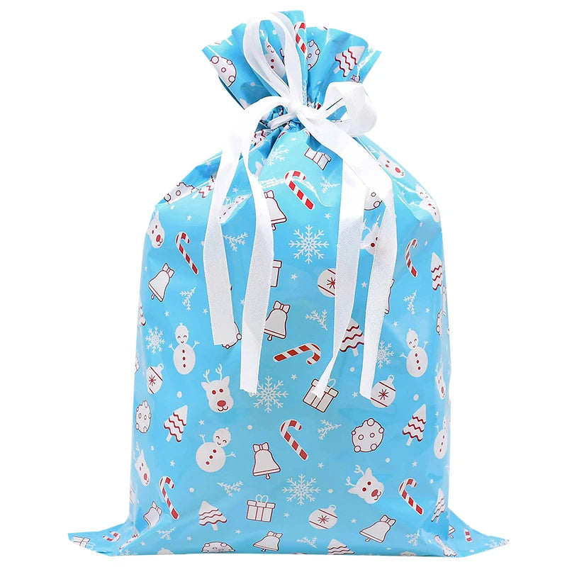 Drawstring bags for festive gift packaging