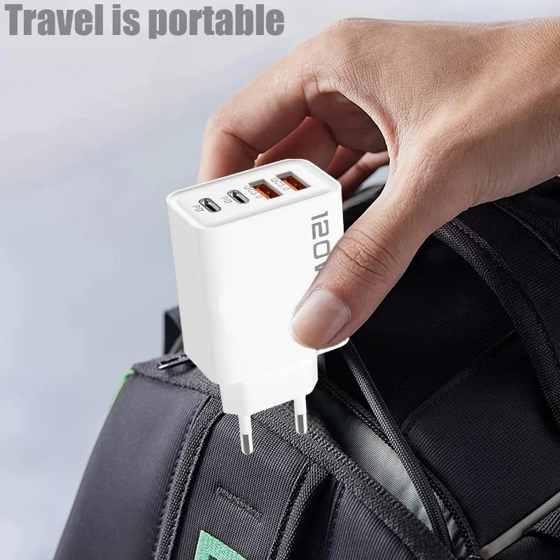 Dual PD and Dual USB Quick Charge Adapter

