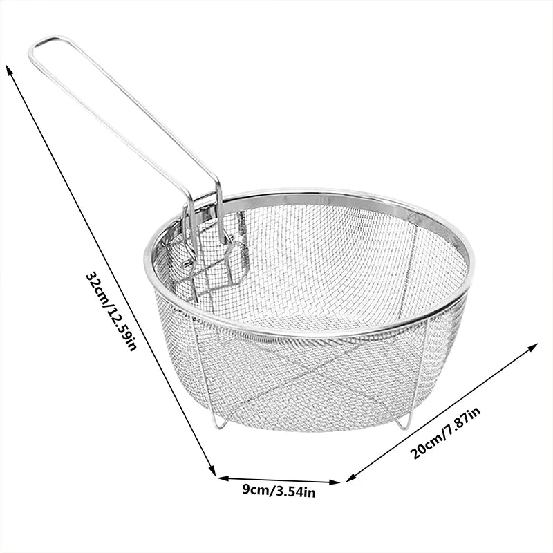 Durable Fry Basket with Handle for Easy Use