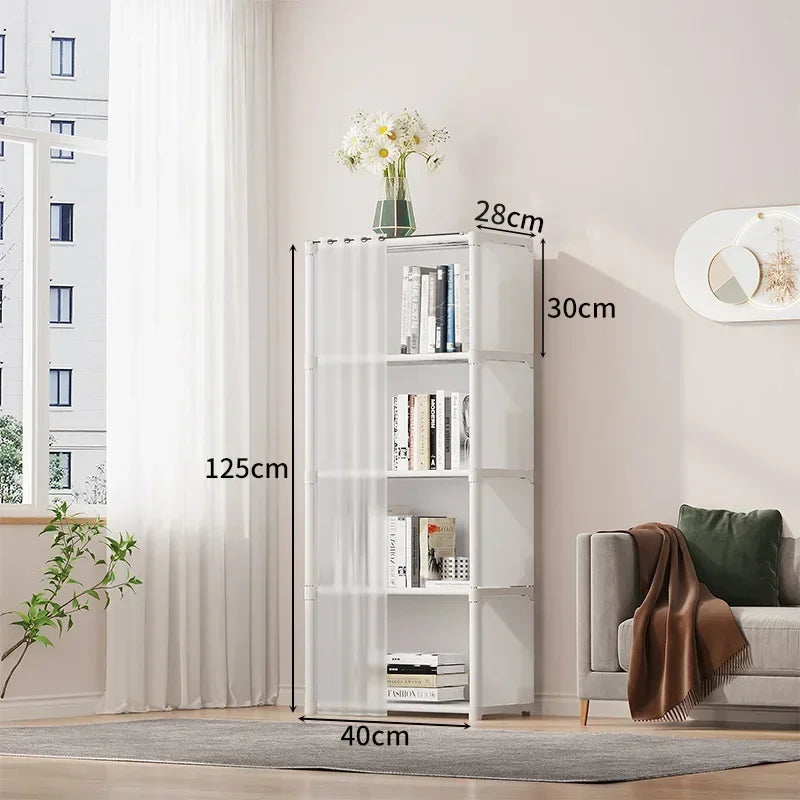 Durable High Capacity Bookshelf Closet