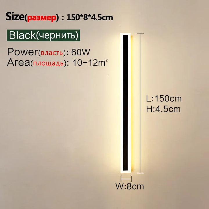 Durable LED wall lamp for outdoor decor