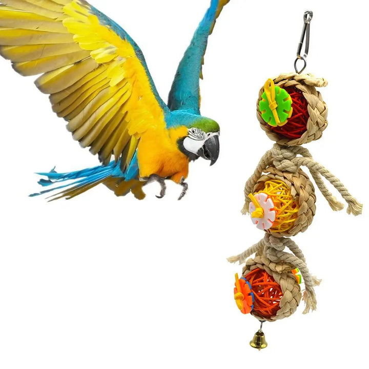 Durable Parrot Chewing Shredder Toy