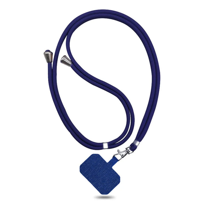Durable Phone Lanyard Strap with Metal Buckle in blue color 

