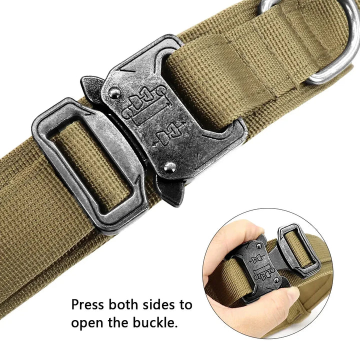 Durable Tactical Dog Collar for Training
