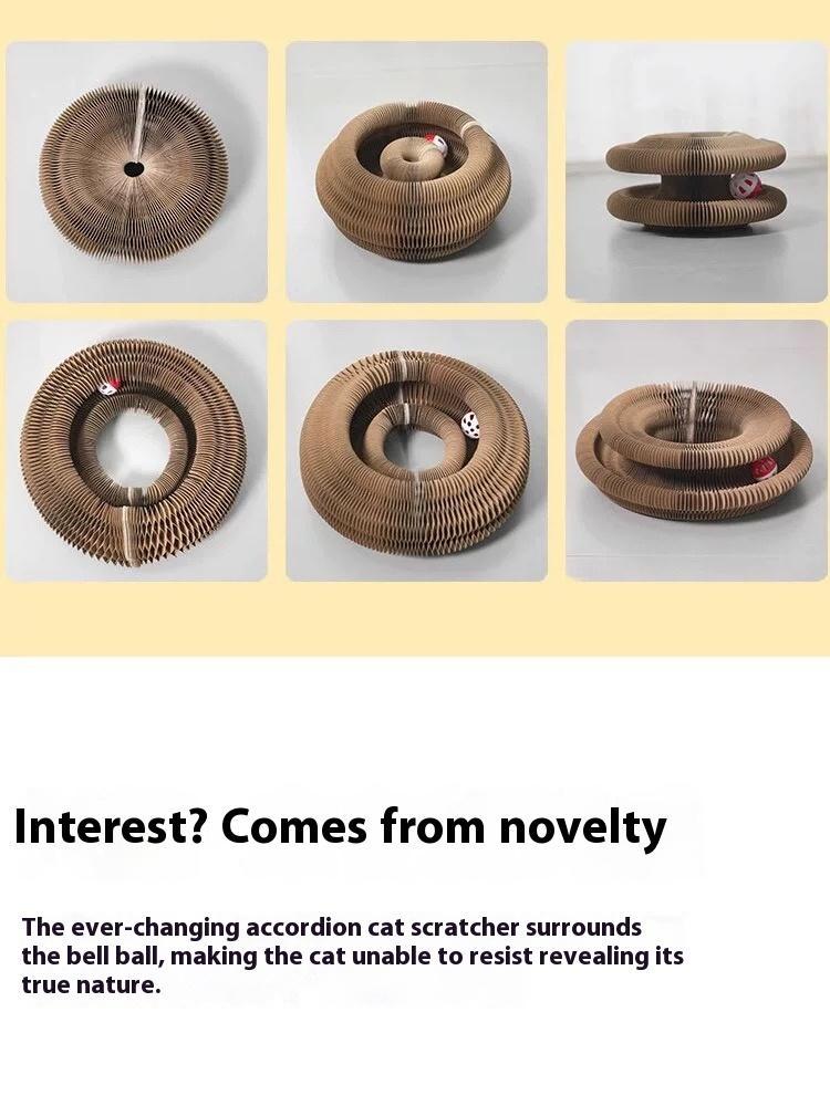 Durable cardboard scratcher for cats