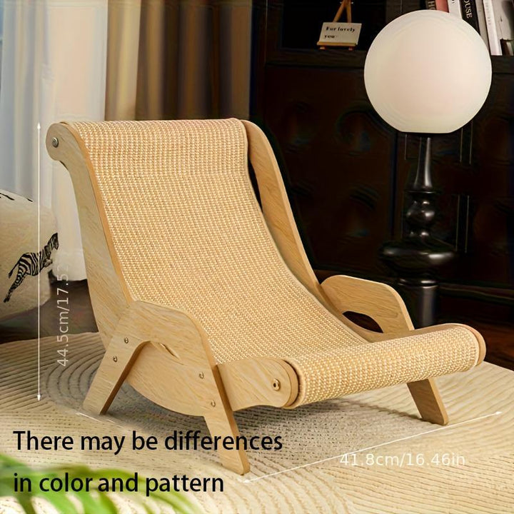 Durable cat scratching post chair