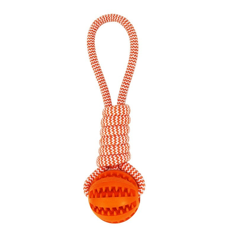 Durable dog ball toy for chewing