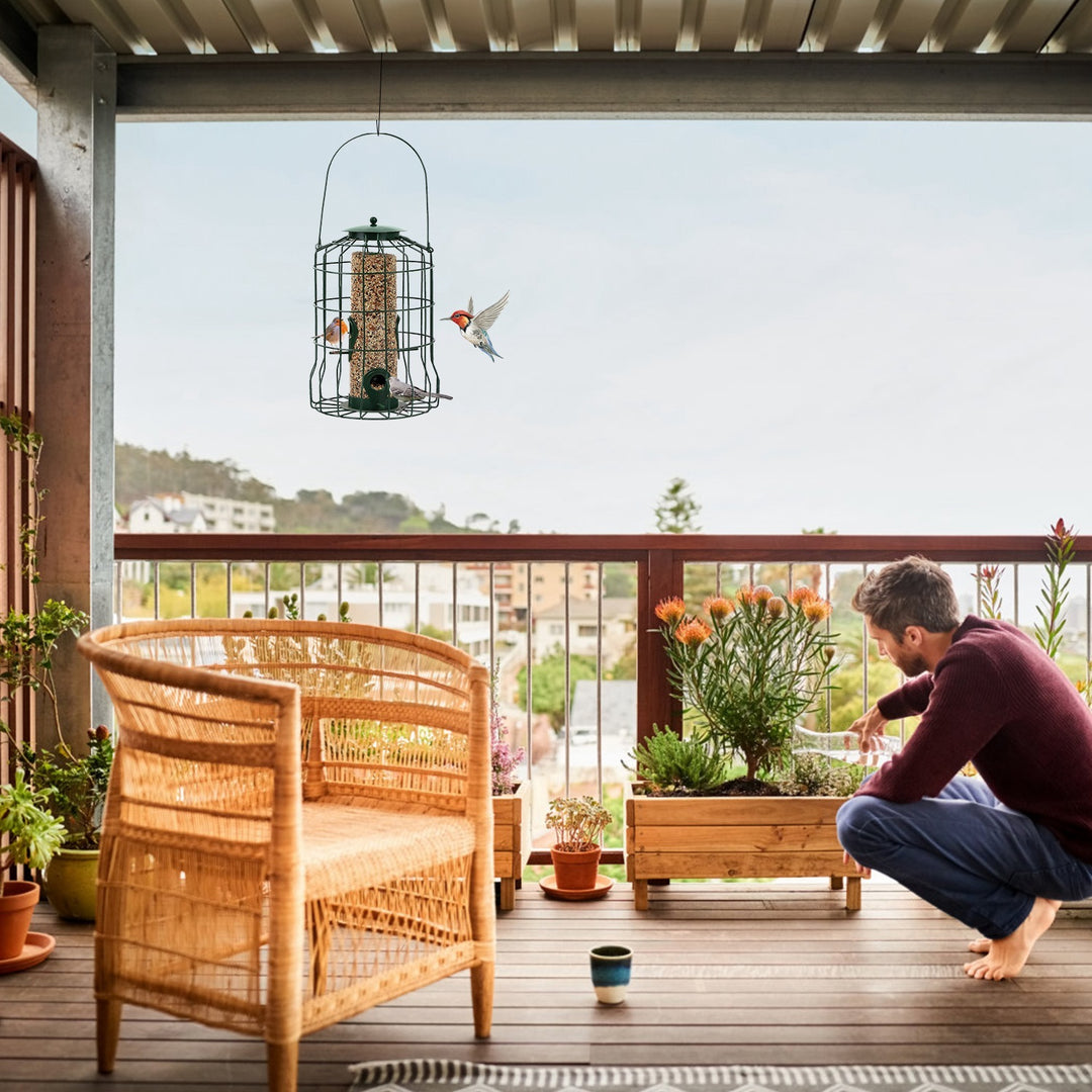 Durable metal bird feeder outdoor use