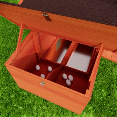 Durable wooden hen house for farms