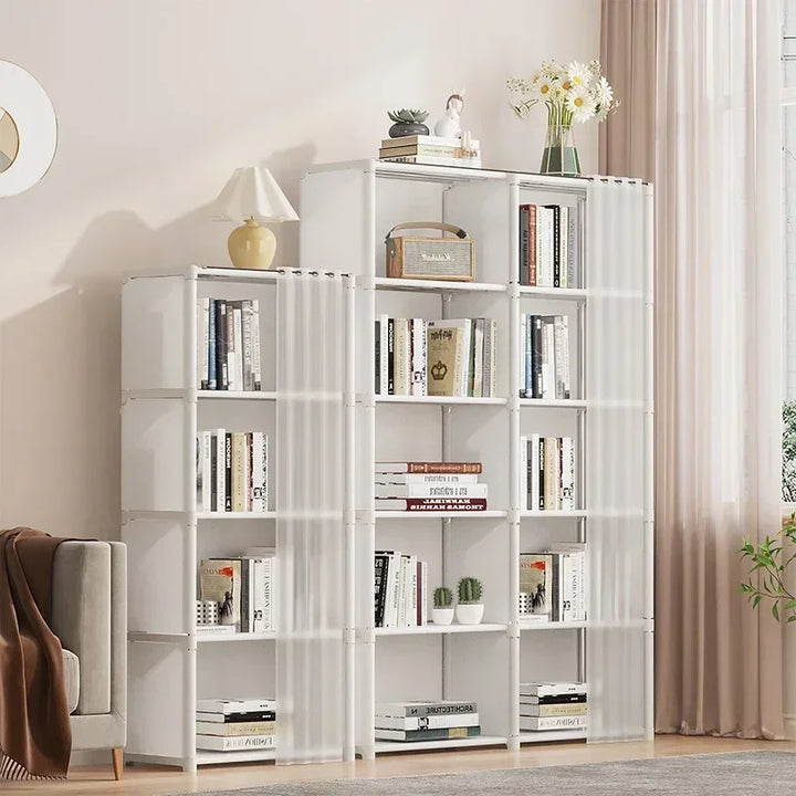 Dustproof Closet Organizer Bookshelf