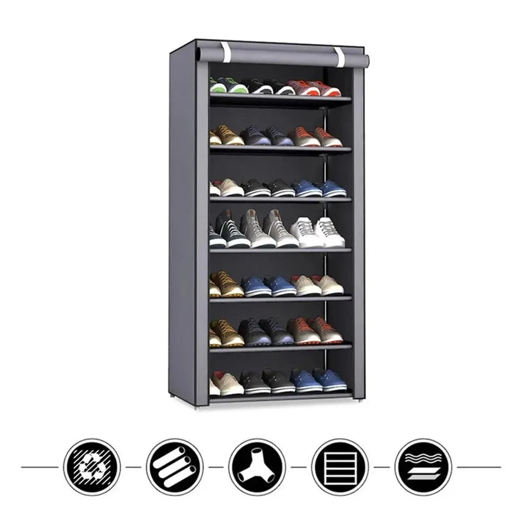 Dustproof Multilayer Shoe Rack Organizer for Small Spaces