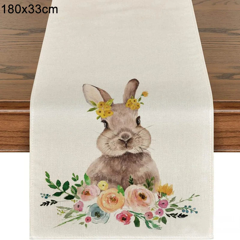 Easter rabbit table runner