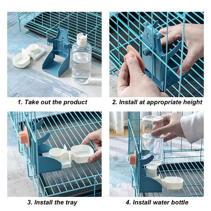 Easy-to-use water bottle for hamster cages.