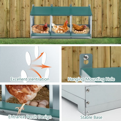 Easy assemble chicken nesting box