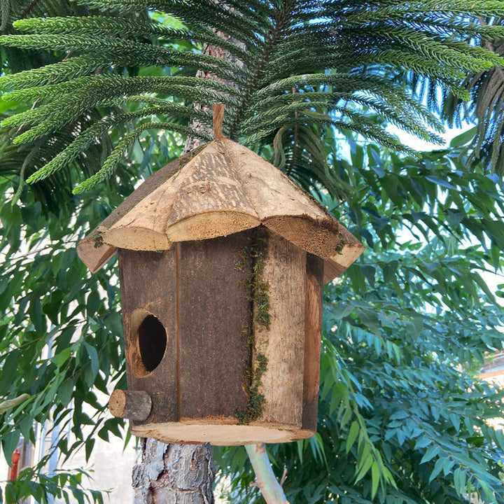 Eco-Friendly Wooden Bird Nest