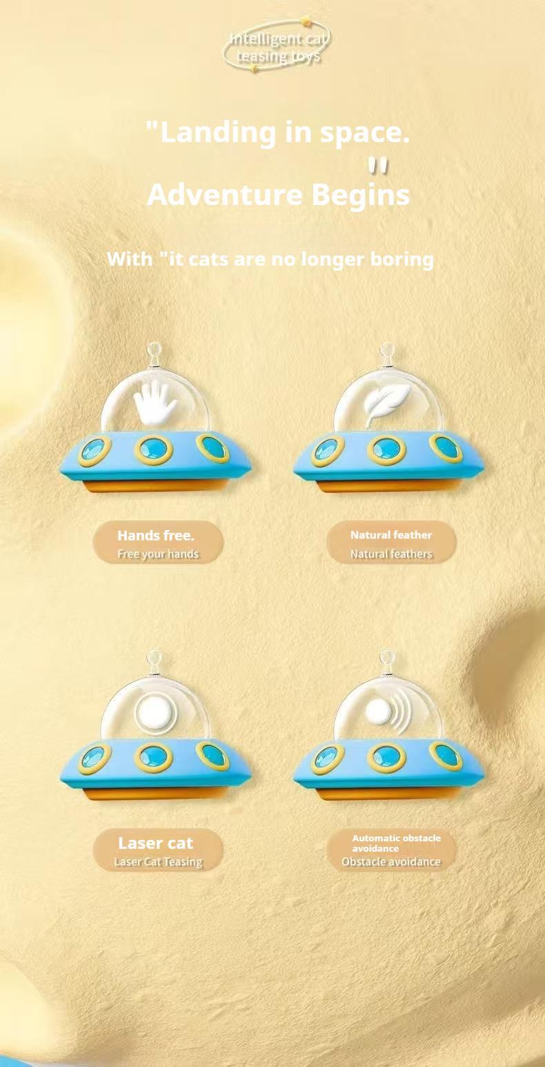 Electric cat car with laser