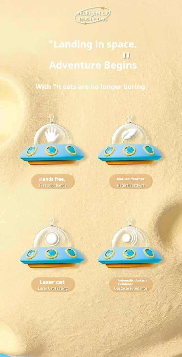 Electric cat car with laser