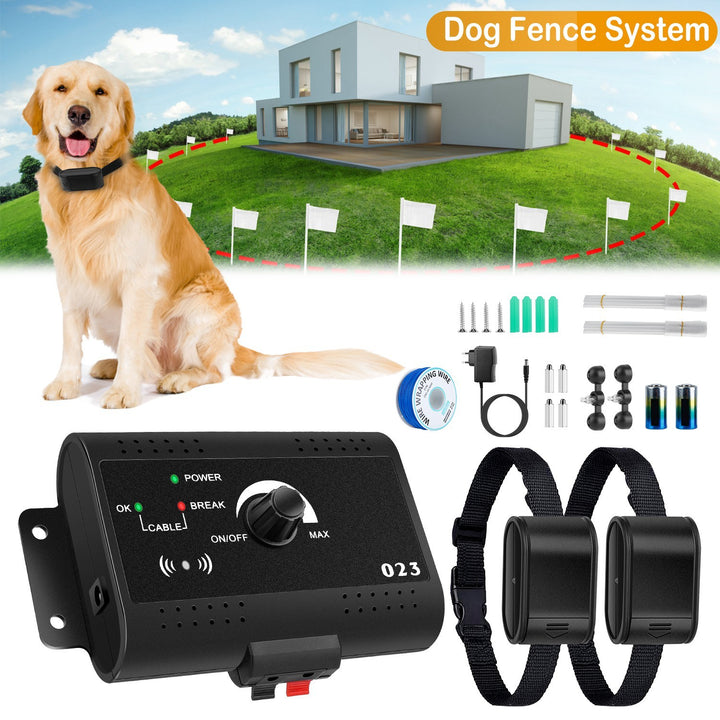 Electric dog fence system set