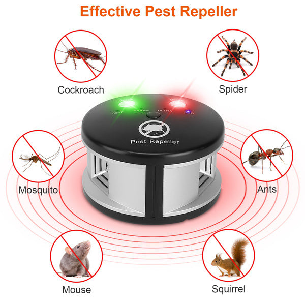 Electronic pest blocker with 360 degree coverage