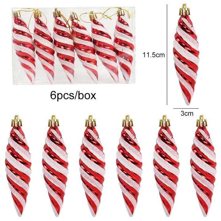 Elegant Christmas candy tree ornaments