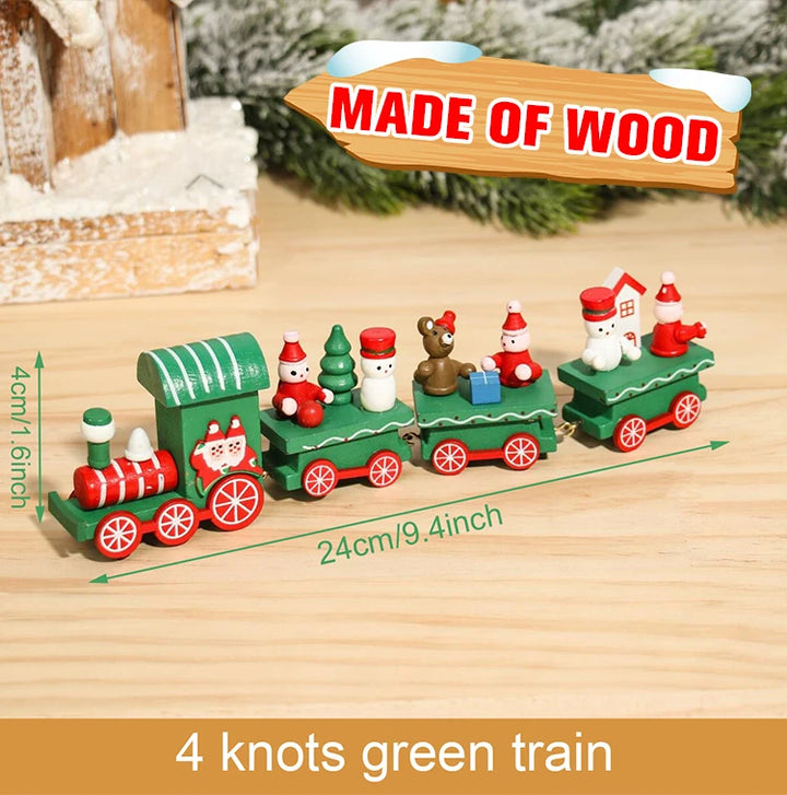 Elegant Christmas train with seasonal details