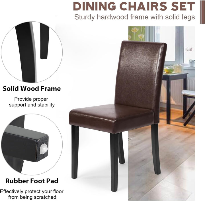 Elegant Side Dining Chairs – 4 Pack
