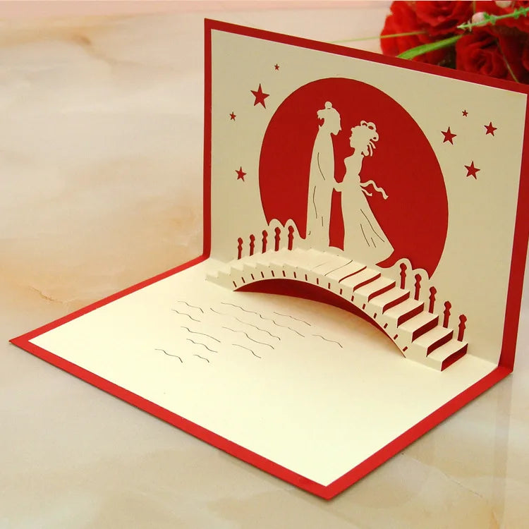 Elegant pop-up card for loved ones