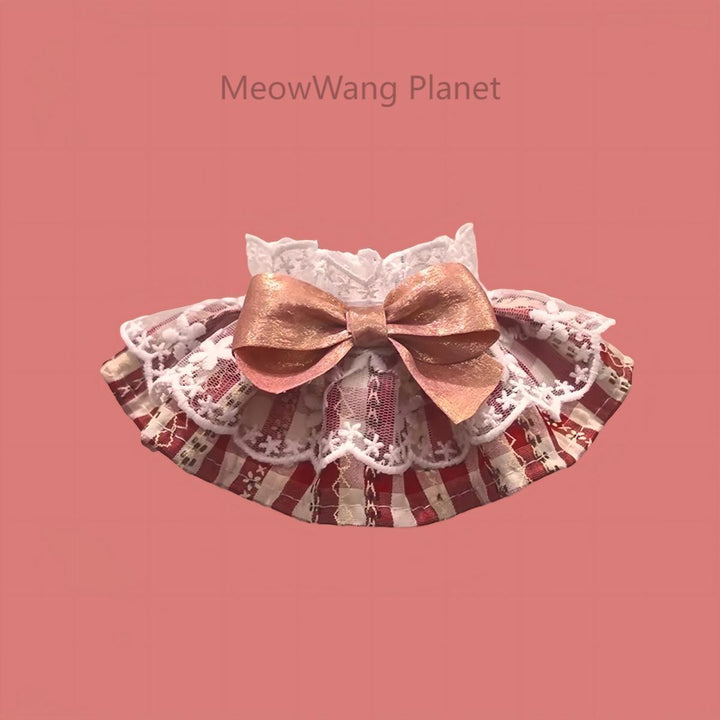 Elegant ruffle pet neck bandana