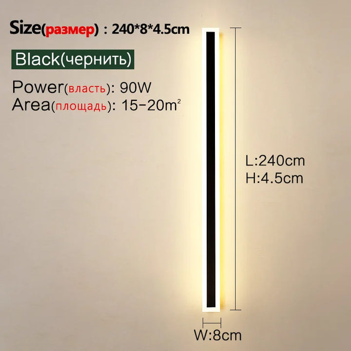 Energy-efficient outdoor LED light strip